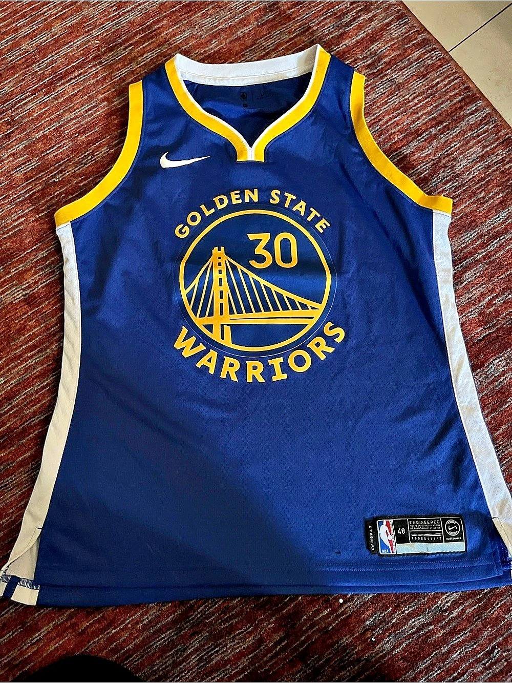 Nike Stephen Curry Golden State Warriors Icon Edition Nike Swingman Jersey Blue